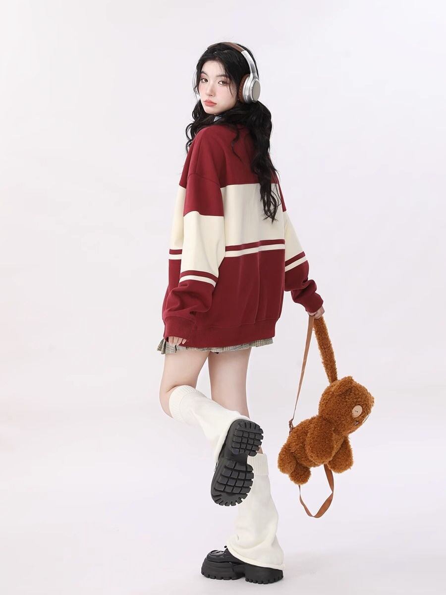 ファッション  ルーズ スウェット<S-6077>