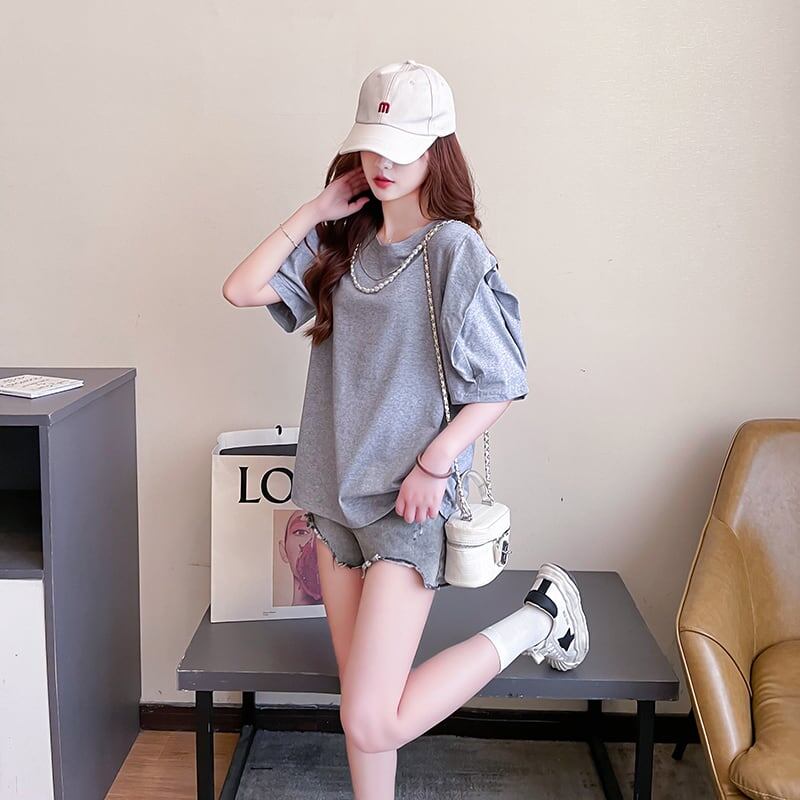 売り切れ必至 簡潔 個性派 ファッション 全3色 半袖Tシャツ<S-8514>