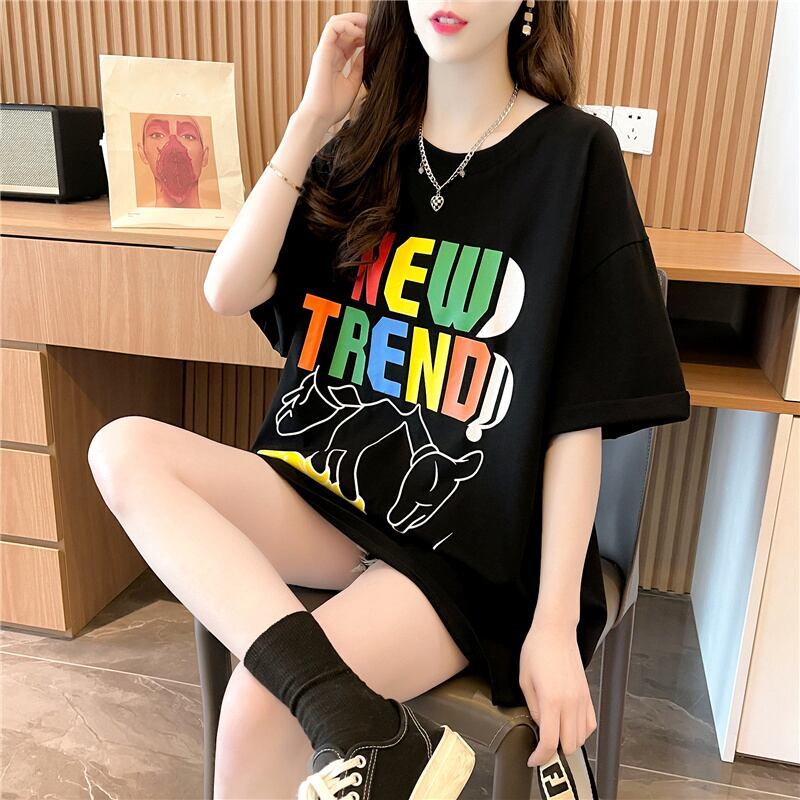 スタイリッシュ プリント 一目惚れ Tシャツ カットソー トップス＜S-3135＞