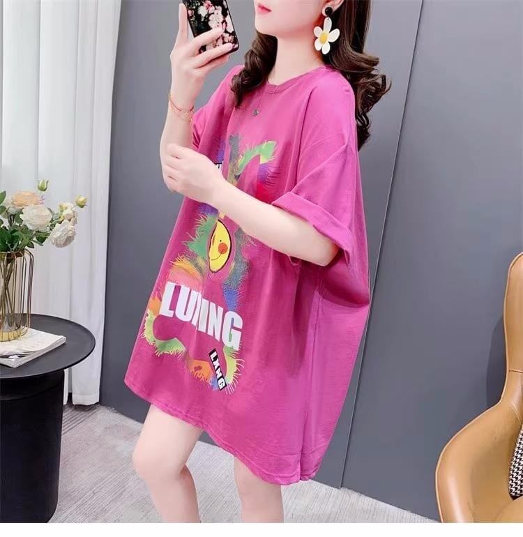 おすすめ新作 プリントTシャツ ロング オーバーサイズ＜S-2828＞