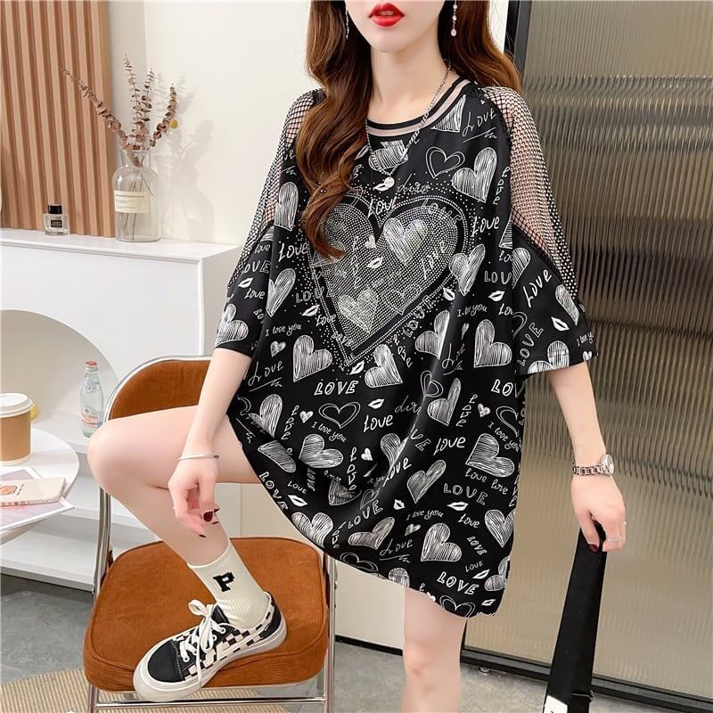 高級ホットドリル半袖Tシャツ<S-3005>