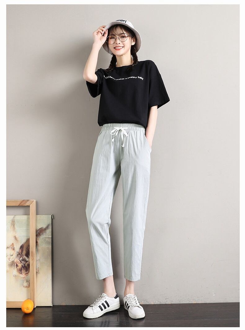 定番シンプル  ファッション ゆったりパンツ<S-6541>