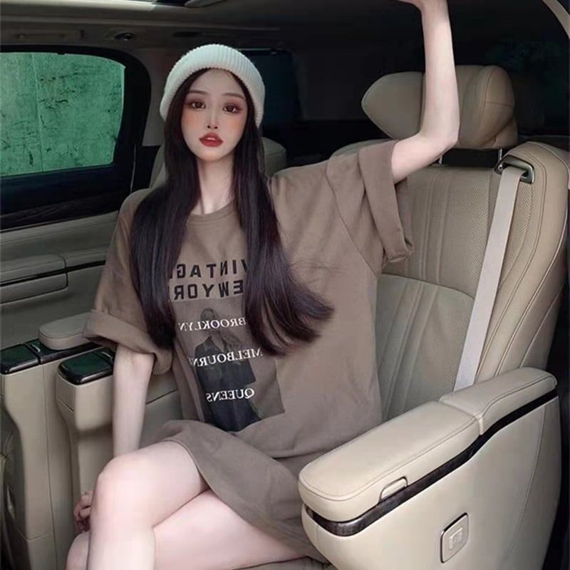レトロ プリント オシャレ度満点 Tシャツ カットソー＜S-3309＞