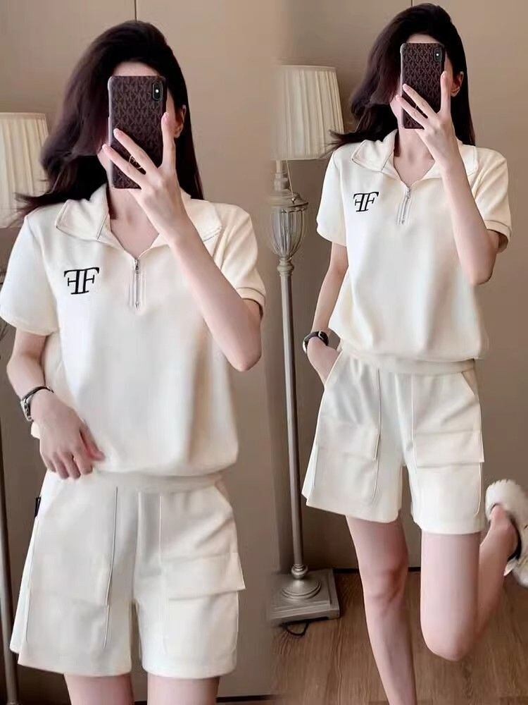 真夏も快適 半袖 カジュアル Tシャツ ショートパンツ セットアップ ＜S-11140＞