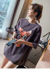 売り切れ必至 アクティブも綺麗も叶う 上品 プリント 全3色 半袖 Tシャツ <S-8990>