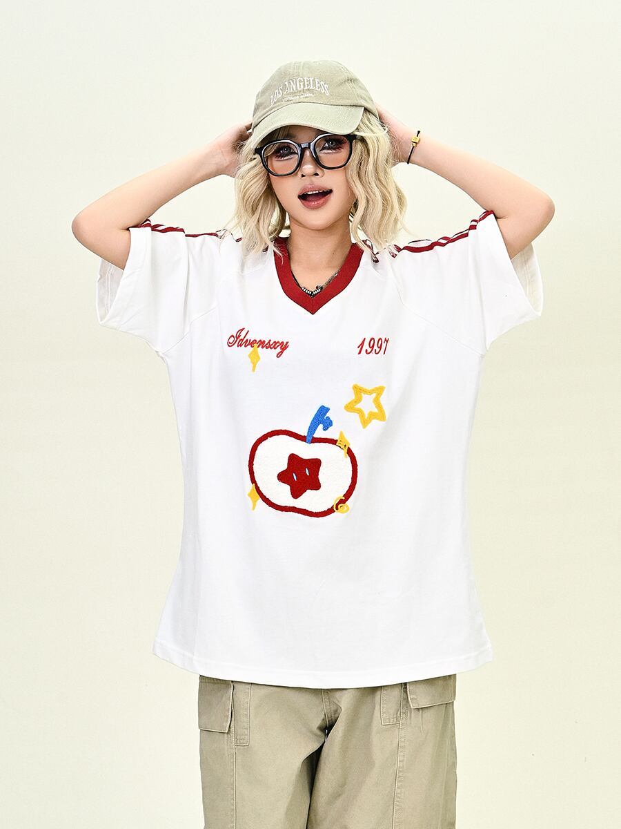 売り切れ必至 早い者勝ち 絶対流行 カジュアル 2色選択 Tシャツ<S-11545>