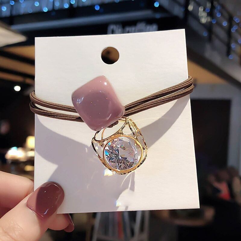 美人度アップ 透かし彫り ファッション シュシュ カチューシャ アクセサリー＜S-3324＞