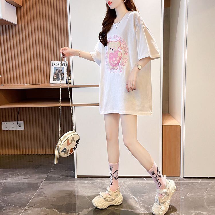 美人度アップ 好感度UP 海外トレンド カジュアル 全3色 半袖 Tシャツ ＜S-11641＞