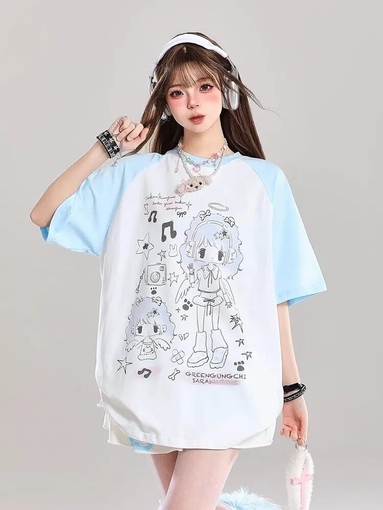 絶対欲しい 売れ筋 話題沸騰中 絶対流行 早い者勝ち カジュアル 2色選択 Tシャツ<S-11278>