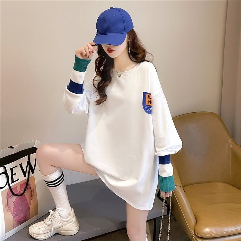 美人度アップ 切り替え ファッション プリント Tシャツ カットソー＜S-3668＞