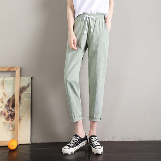 定番シンプル  ファッション ゆったりパンツ<S-6541>