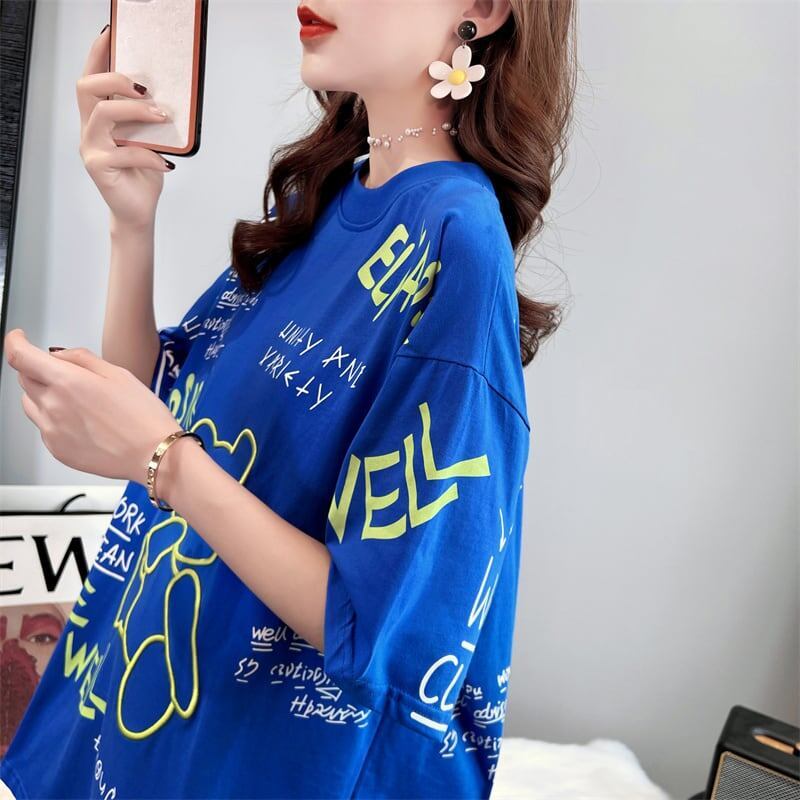 好感度満載 3色選択可 美感いっぱい Tシャツ カットソー トップス＜S-3052＞