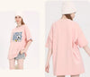 男女兼用 ルーズシルエット 半袖 Tシャツ <S-13136>