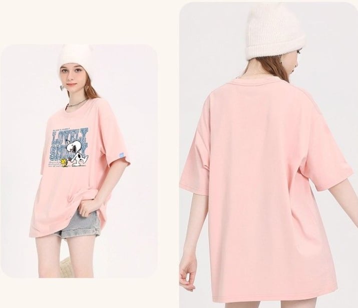 男女兼用 ルーズシルエット 半袖 Tシャツ <S-13136>