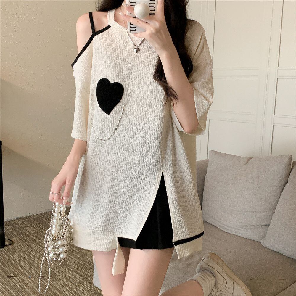 超人気商品 オフショルダー ファッション Tシャツ ＜S-8667＞