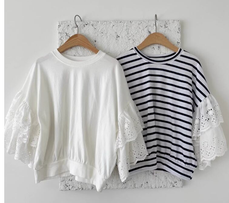 定番シンプル 大人可愛い 美人度アップ 早い者勝ち カジュアル 共2色 Tシャツ<S-12150>