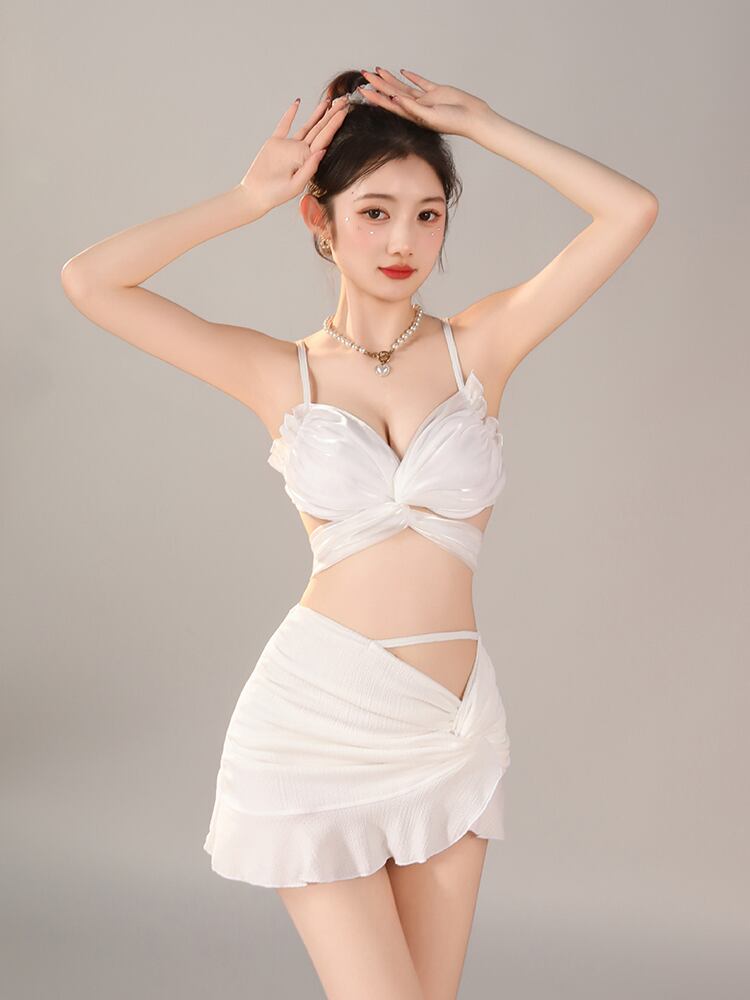 美人度アップ 半袖 カジュアル Tシャツ 水着 ワンピース ＜S-11817＞