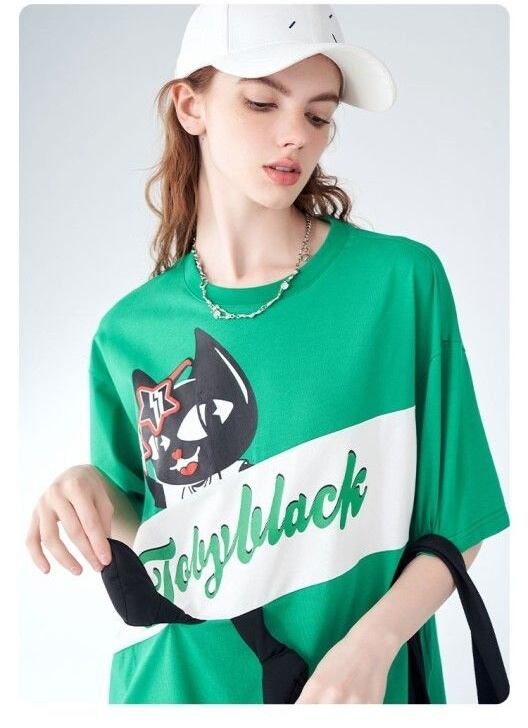 絶対欲しい 絶対流行 今季マストバイ 早い者勝ち カジュアル 2色選択 Tシャツ<S-11658>
