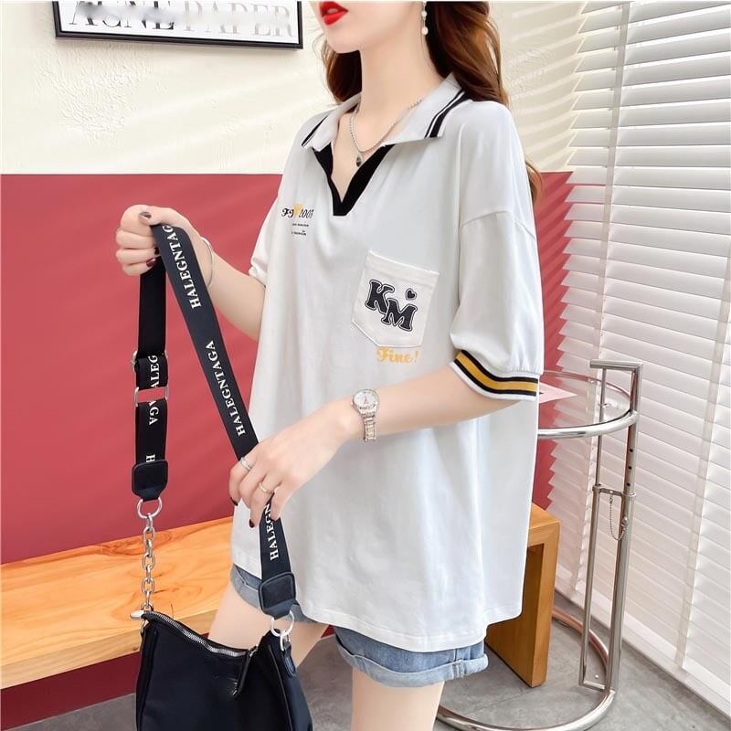 カジュアル 切り替え オシャレ度満点 プリント Tシャツ カットソー＜S-3650＞