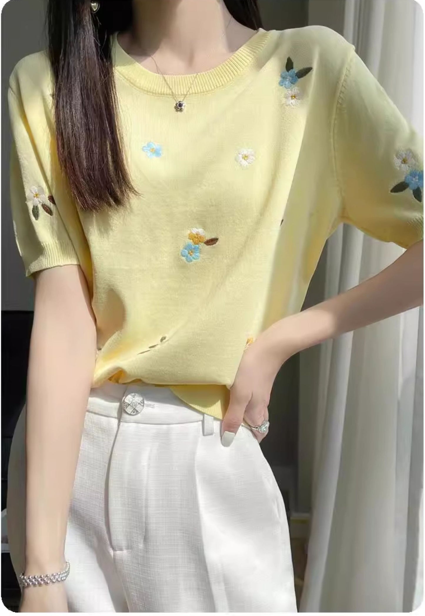 絶対流行 大好評 エレガント 好感度UP カジュアル 全4色 Tシャツ＜S-12054＞