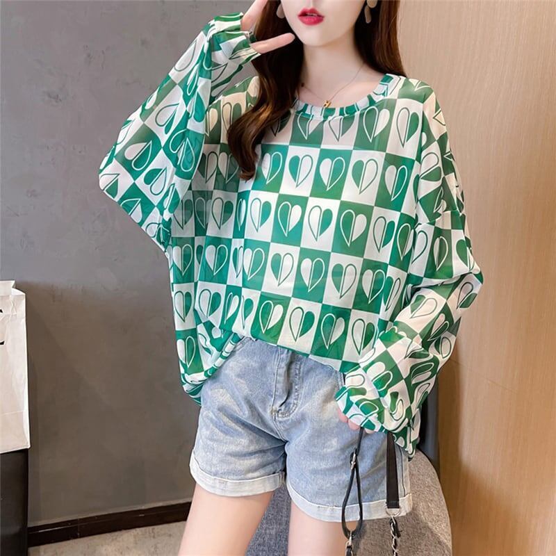好感度満載 ラウンドネック 美感いっぱい プリント Tシャツ カットソー＜S-2869＞