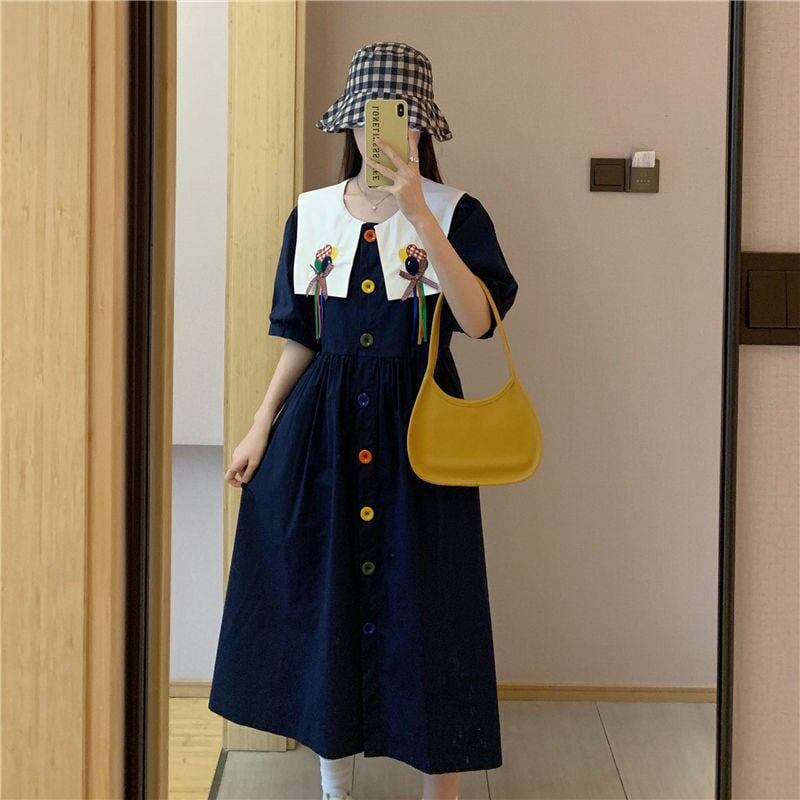 大活躍 大人可愛い 超人気 シンプル チェック柄 フロック<S-11286>
