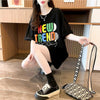 スタイリッシュ プリント 一目惚れ Tシャツ カットソー トップス＜S-3135＞