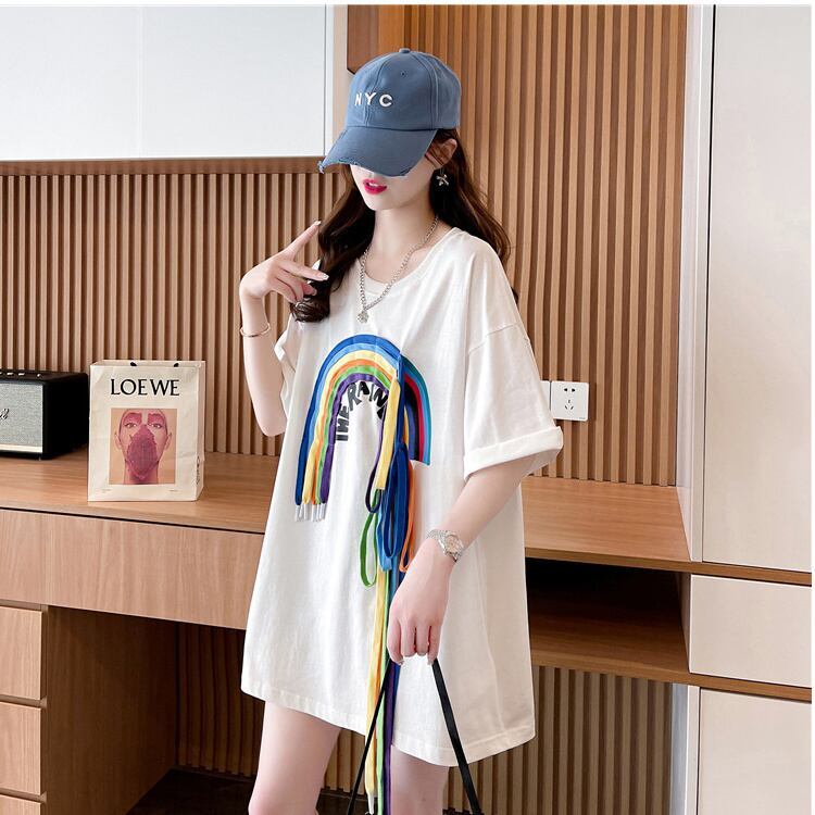 着回し力抜群 個性派 高見えデザイン 着心地良い 2色選択 半袖 Tシャツ <S-9277>