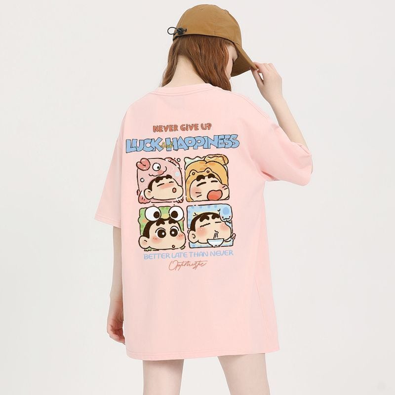 男女兼用 ゆったり 半袖 Tシャツ <S-13130>