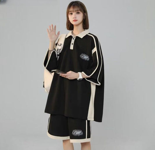 定番シンプル 半袖Ｔシャツⅹパンツセット 絶対流行 男女兼用<S-6538>