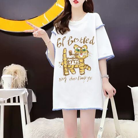 売り切れ必至 カジュアル アバンギャルド プリント全2色 半袖Tシャツ カットソー ＜S-8561＞