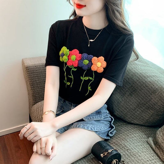 個性的なデザイン プリント 一目惚れ Tシャツ カットソー＜S-3273＞