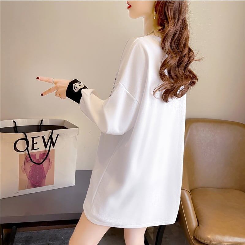 美感いっぱい 切り替え 好感度満載 プリント Tシャツ カットソー＜S-3661＞