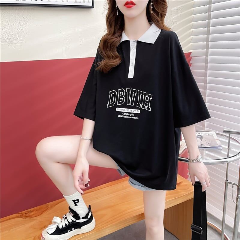 カジュアル 切り替え 着心地抜群 プリント Tシャツ カットソー＜S-3622＞