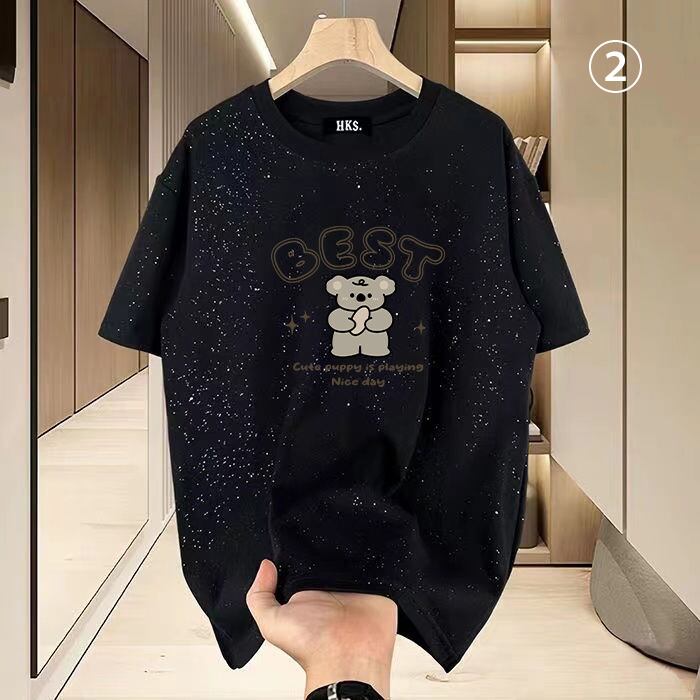 新商品 プリント カジュアル 選べるデザイン4種類 全2色 Tシャツ カットソー＜S-8585＞