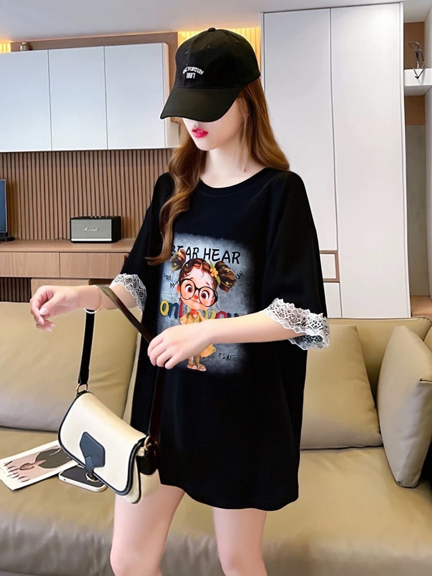美人度アップ カジュアル 好感度UP 全4色 半袖 Tシャツ ＜S-11118＞