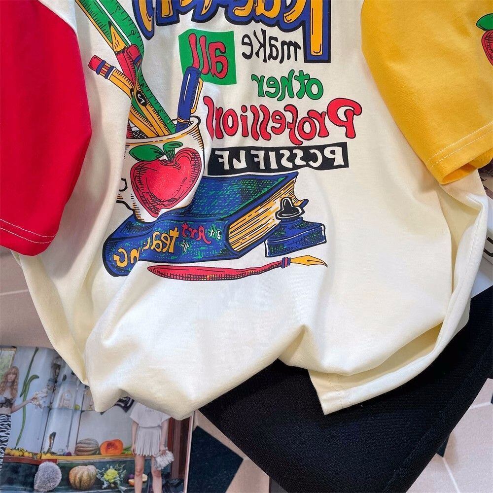 【半額！期間限定！！】カジュアル ルーズ キュート Tシャツ<S-6611>