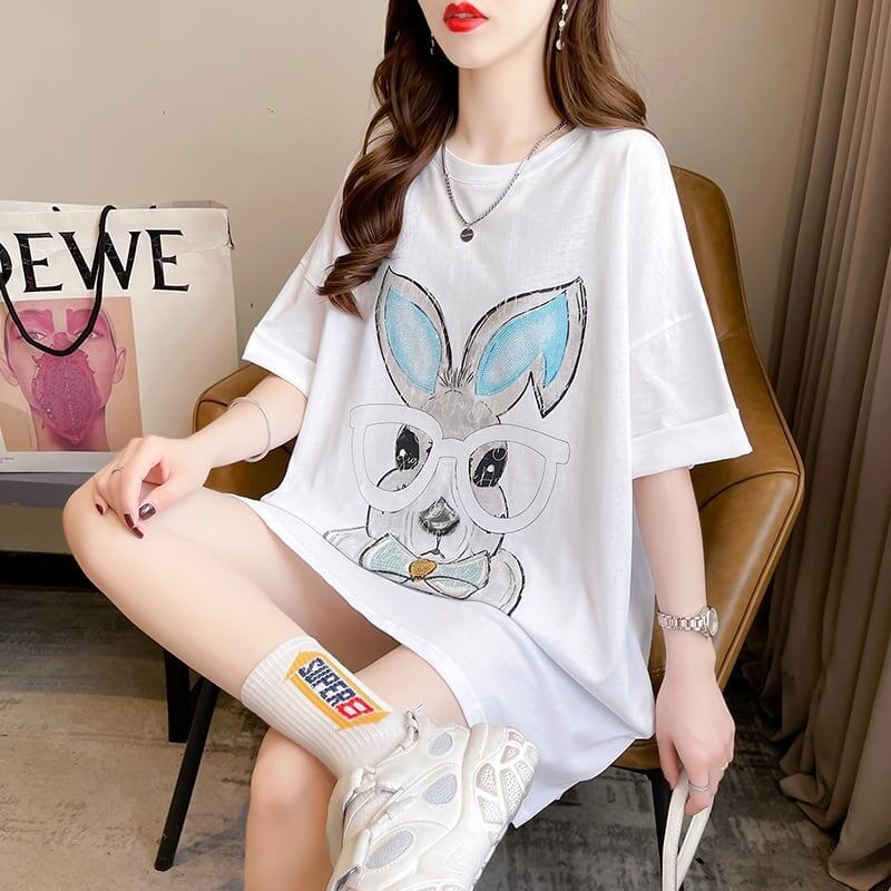 今季大好評 切り替え 美感いっぱい プリント Tシャツ カットソー＜S-3495＞