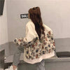 清純甘くて女子力UP カートゥーンプリント 気質溢れる ジッパー 長袖 ジャケット ブルゾン＜S-2466＞