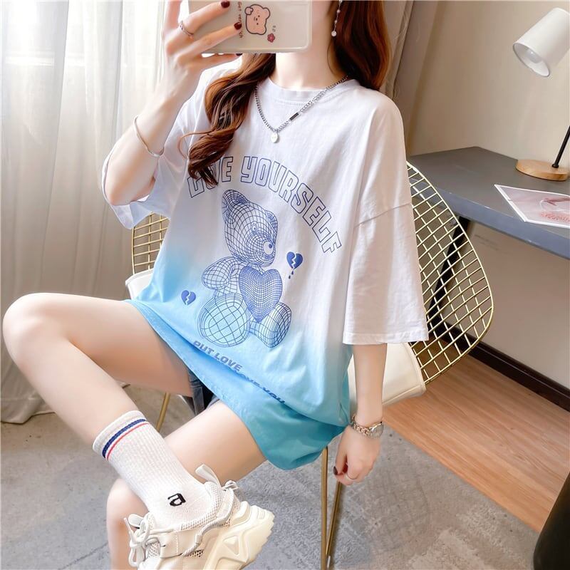好感度満載 3色選択可 着心地抜群 グラデーション Tシャツ カットソー＜S-3225＞