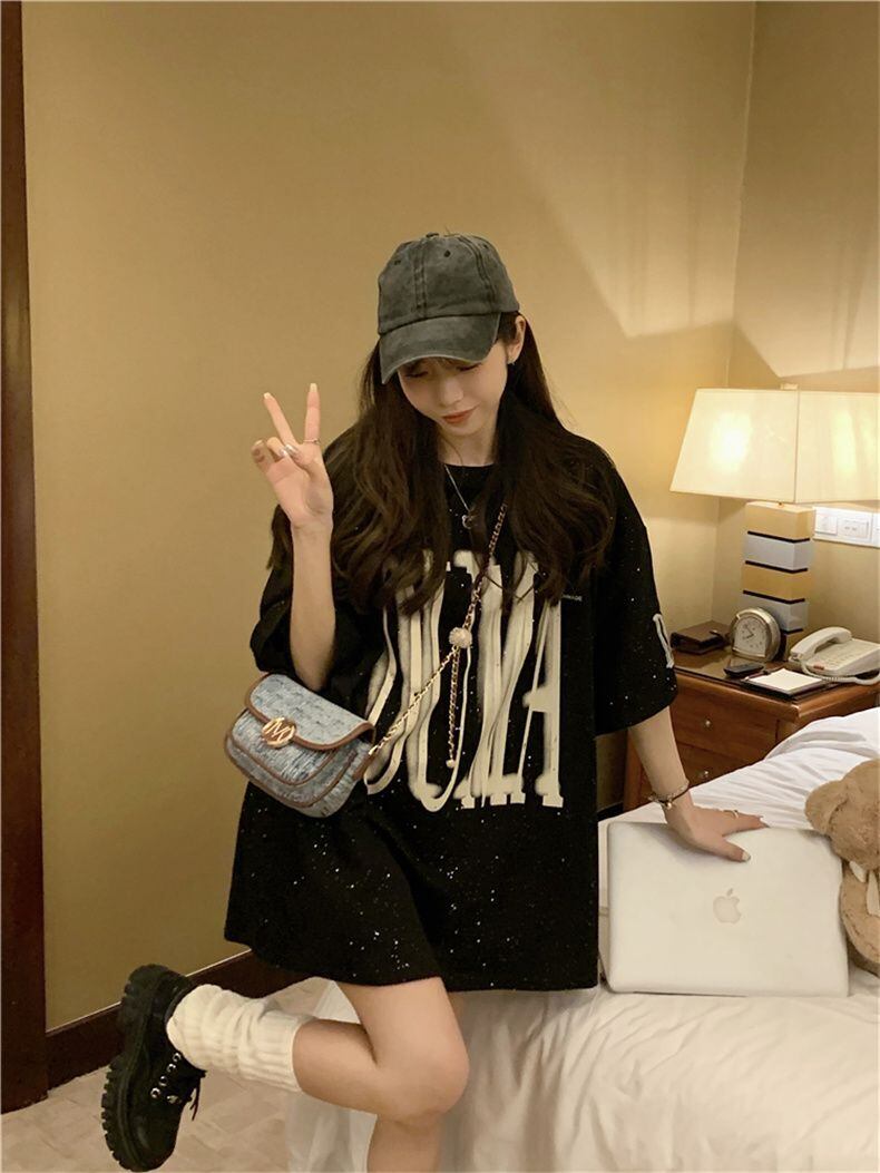 売り切れ必至 アバンギャルド 気質アップ おしゃれ度高め ルーズ 半袖 Tシャツ <S-9289>