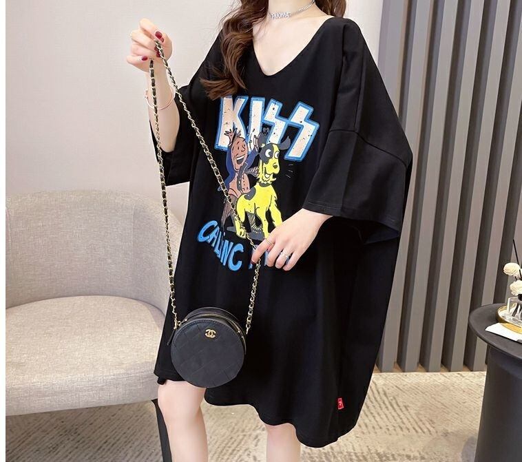 ファッション ゆったり プリント 全4色 半袖 Tシャツ＜S-11518＞