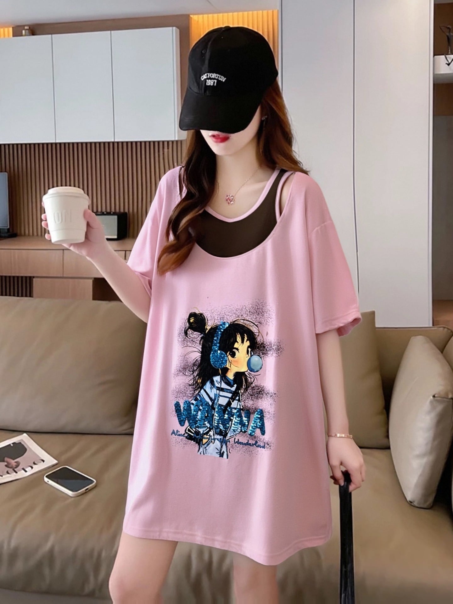 キュート 美人度アップ おすすめ 好感度UP カジュアル 全4色 半袖 Tシャツ ＜S-11157＞