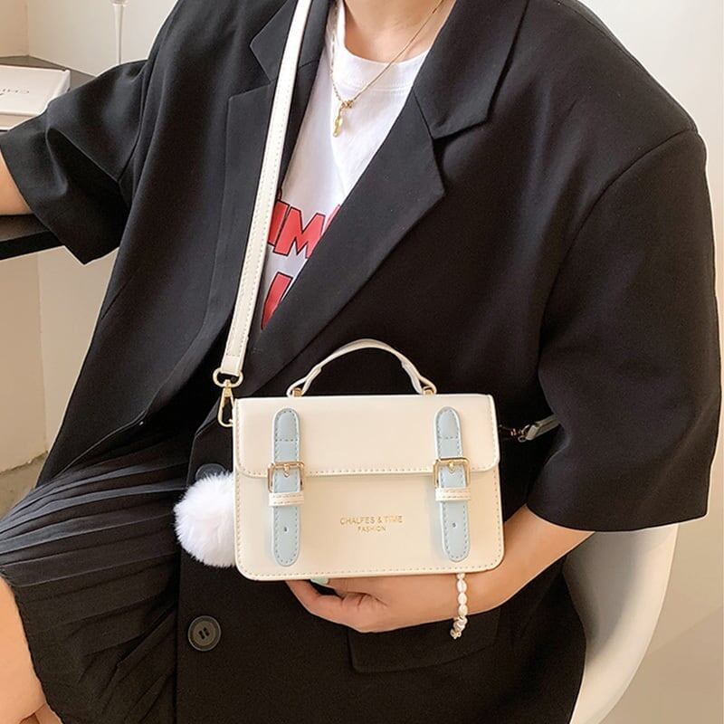合わせやすい メッセンジャーバッグ オシャレ感たっぷり ハンドバッグ＜S-2963＞