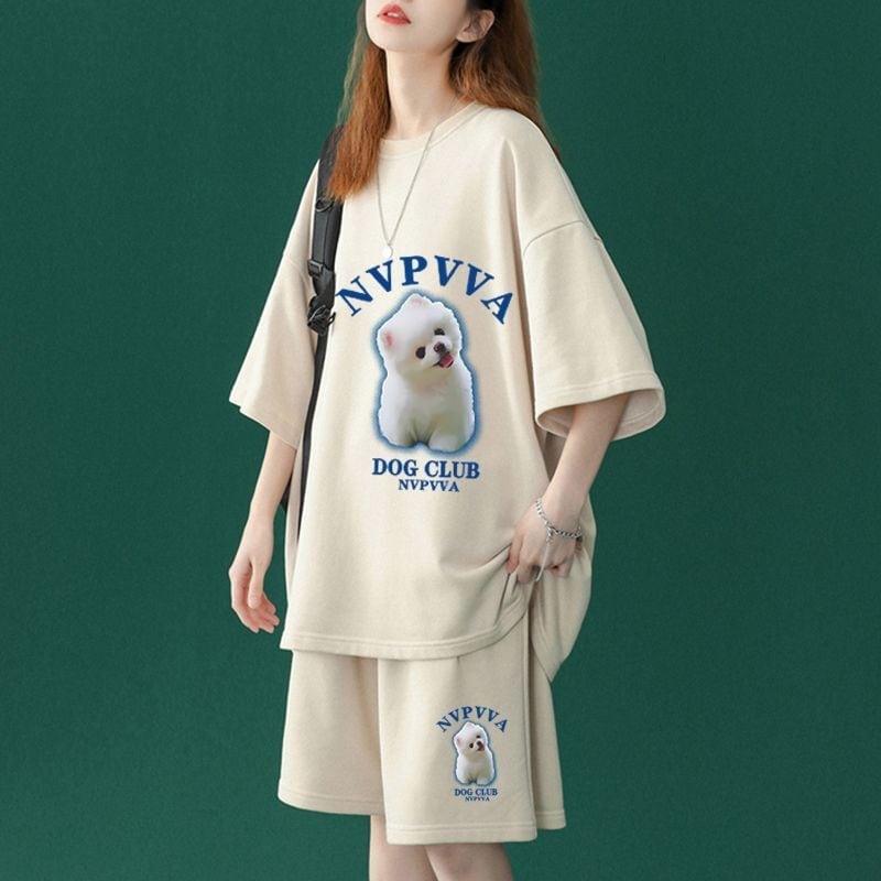 【半額セール】早い者勝ち  半袖Ｔシャツⅹパンツセット全4色 男女兼用<S-6556>
