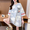 超人気 プリント ロゴ ゆったり 3色 半袖Tシャツ＜S-8348＞