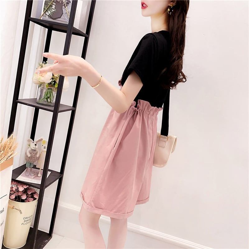 ファッション Tシャツ＋サロペット 美人度アップ セットアップ＜S-3206＞