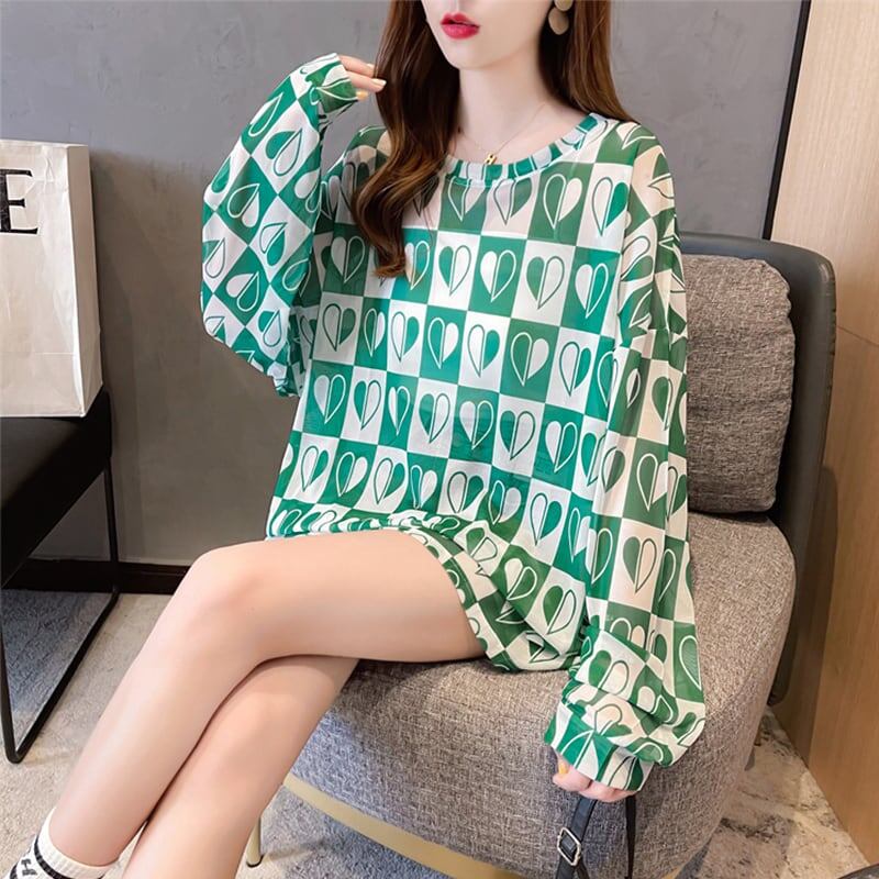 好感度満載 ラウンドネック 美感いっぱい プリント Tシャツ カットソー＜S-2869＞