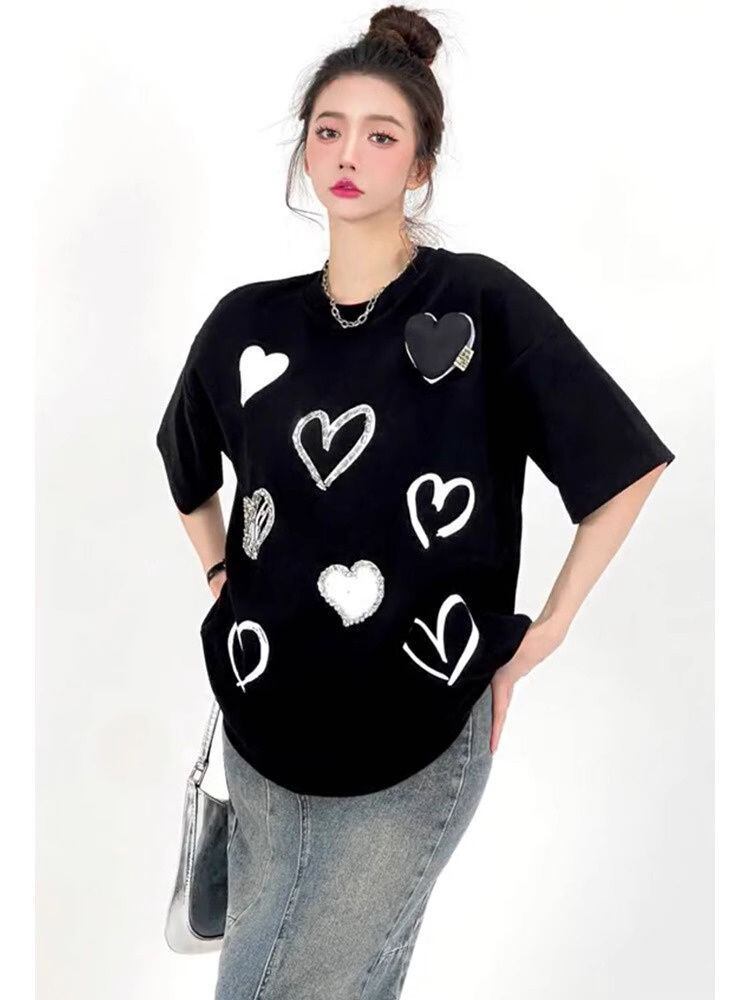 超人気 特別デザイン カジュアル ファッション プリント 全3色 半袖 Tシャツ <S-8918>