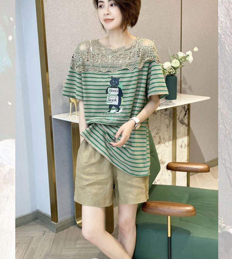 キュート 絶対流行 売れ筋 早い者勝ち カジュアル 2色選択 Tシャツ<S-11222>